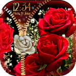 Rose Theme Zipper Lock Screen icon