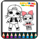 Coloring Book Dolls - Easy Drawing icon