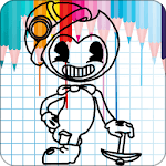 Coloring Bendy book icon