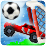 Pixel Cars. Soccer icon