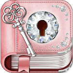 Cute Rose Gold Diary App icon