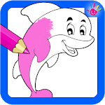 Dolphins Coloring Book icon