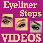 Eyeliner Makeup Steps Videos icon