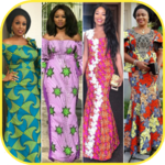 African styles - African dress design icon