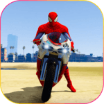 Superhero Tricky bike race (kids games) icon