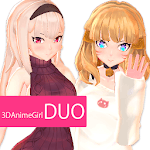 3DAnimeGirl DUO Yuna&Fam VenusPortrait for English icon