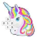 Kids Coloring Game Little Pony Color Number Pixel icon