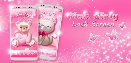 Pink Girly Lock Screen pc screenshot Pink Girly Lock Screen pc screenshot