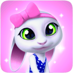Bu the Baby Bunny - Cute pet care game icon
