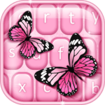 Pink Butterfly Keyboard icon