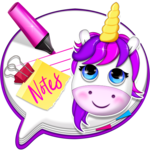 Unicorn Notebook - Cute Sticky Notes icon