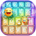 Color Rain Keyboard with Emoji icon