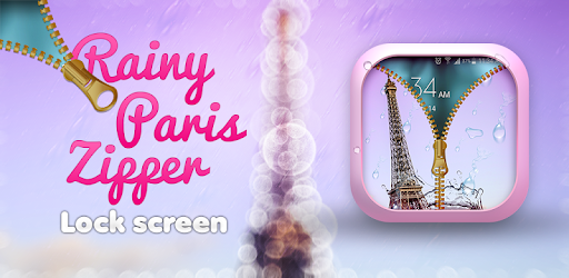 Rainy Paris Zipper Lock Screen pc screenshot Rainy Paris Zipper Lock Screen pc screenshot