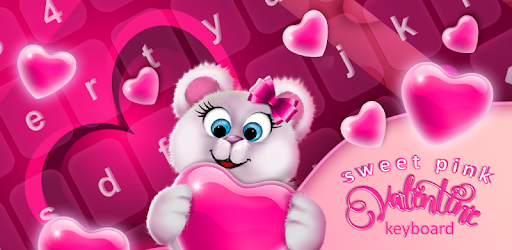 Sweet Pink Valentine Keyboard pc screenshot