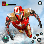 Flying Robot Hero - Crime City Rescue Robot Games icon