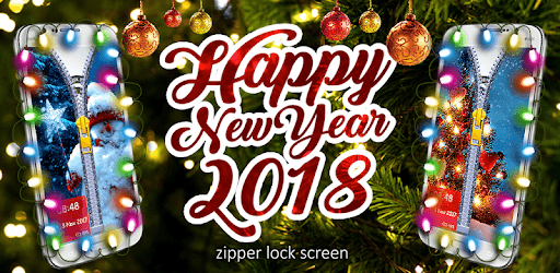 Happy New Year Zipper Lock Screen Wallpapers 2018 pc screenshot Happy New Year Zipper Lock Screen Wallpapers 2018 pc screenshot