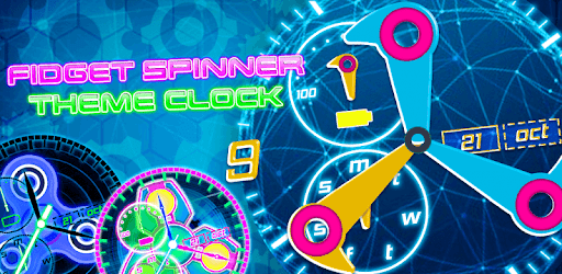 Fidget Spinner Theme Clock pc screenshot
