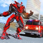 Truck Robot Fire Fighter Real War Simulator 🚒 for pc icon