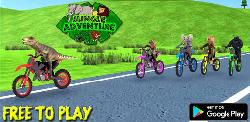 Jungle Animals Motorbike Adventure pc screenshot