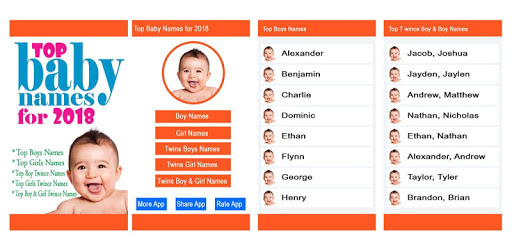 Top Baby Names for 2018 pc screenshot