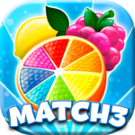 Juicy Fruits Jam Match 3 - Smash Juice Mania icon