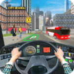 Modern School Bus Driving Games icon