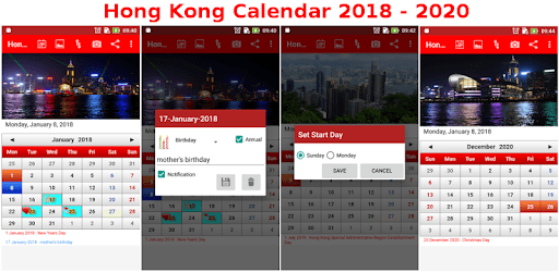 Hong Kong Calendar pc screenshot Hong Kong Calendar pc screenshot