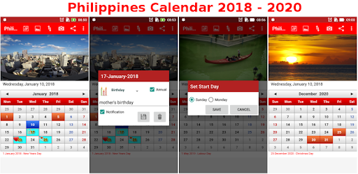 Philippines Calendar pc screenshot