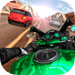 Moto Rider In Traffic icon