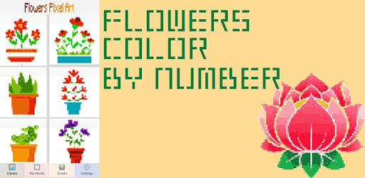 Flowers Color by Number, Pixel Art pc screenshot