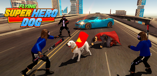 Flying Superhero Dog Hero City Rescue: Dog Games pc screenshot