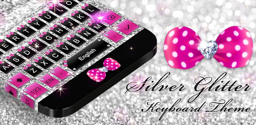 Silver glitter keyboard theme pc screenshot Silver glitter keyboard theme pc screenshot