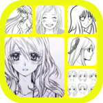 Anime Girl Drawing Tutorial for pc icon
