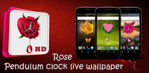 Rose Pendulum Clock Live wallpaper pc screenshot Rose Pendulum Clock Live wallpaper pc screenshot