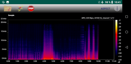 Aspect - Audio Files Spectrogram Analyzer pc screenshot