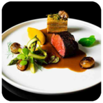 Food presentation idea icon