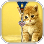 Kitty Cat Zipper Lock Screen icon