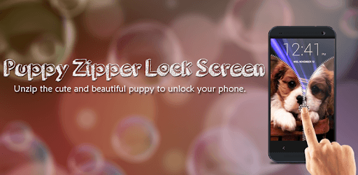 Puppy Dog Zipper Lock Screen pc screenshot Puppy Dog Zipper Lock Screen pc screenshot