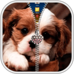 Puppy Dog Zipper Lock Screen icon