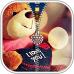 Teddy Bear Zipper Lock Screen icon