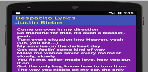 Despacito Lyrics pc screenshot