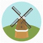 Wind power icon