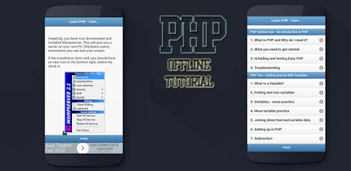 Learn PHP Offline Tutorials pc screenshot Learn PHP Offline Tutorials pc screenshot