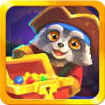 Raccoon's Adventure: The Pirate Island - Match 3 icon