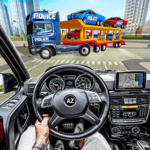 US Police CyberTruck Car Transporter: Cruise Ship icon