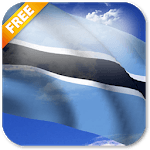 3D Botswana Flag Live Wallpaper icon