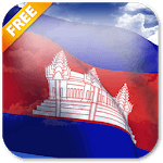 3D Cambodia Flag Live Wallpaper icon