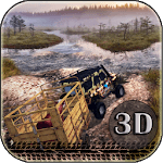 Trucking in the mountains off-road 3D icon