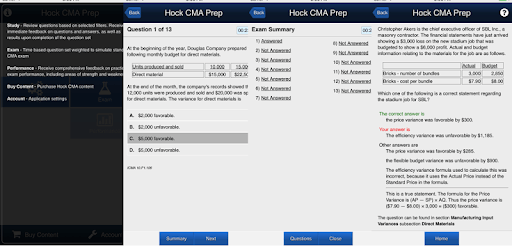 Hock CMA Prep pc screenshot Hock CMA Prep pc screenshot