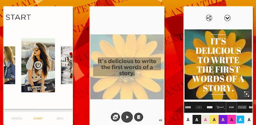 Text Animation - A Animated Video and GIF Maker pc screenshot